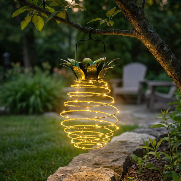 TROPICBEAM – Pineapple Solar Lantern for Cozy Evening Glow