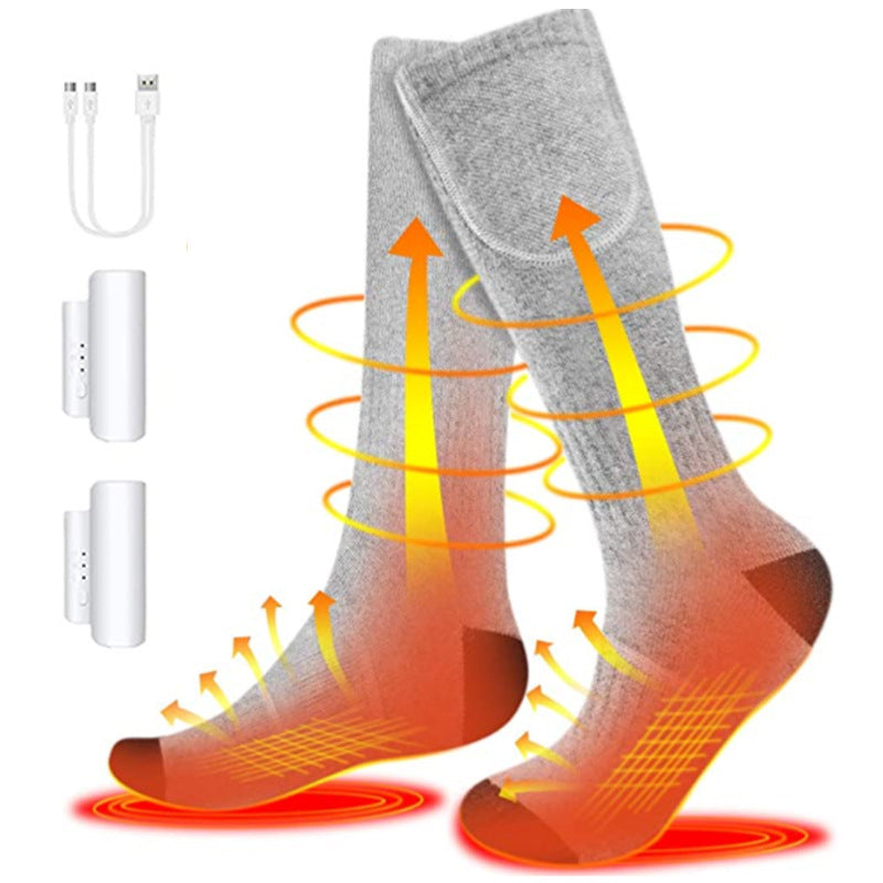 Battery-Powered Heated Socks with Rechargeable Warmth for Cold Weather, Winter Sports & Outdoor Activities