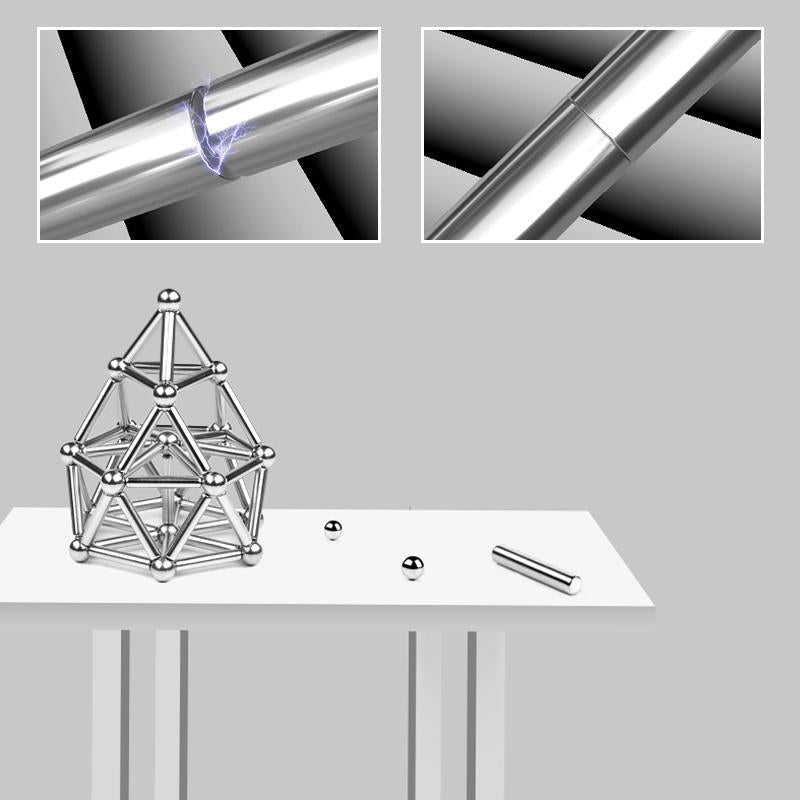 Creative Magnetic Building Set | Magnetic Building Blocks with 72 Sticks & 54 Balls | Engaging DIY Toys for Imagination and Stress Relief