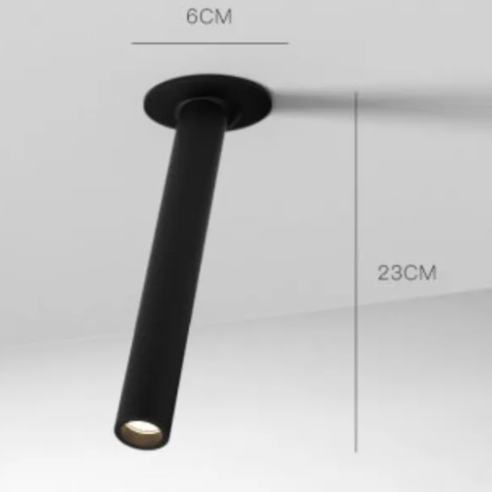Minimalist Indoor Pendant Light | Directional Aluminum Track Style with Adjustable Beam for Contemporary Spaces