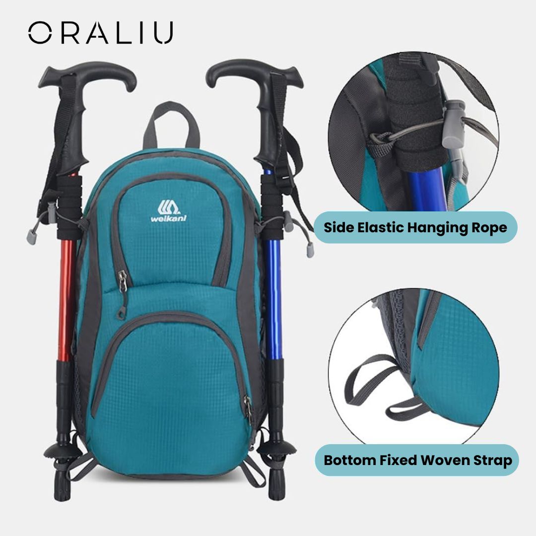 Adventure Ready | Travel Backpack with Waterproof Nylon Design | Lightweight Daypack for Hiking and Outdoor Activities
