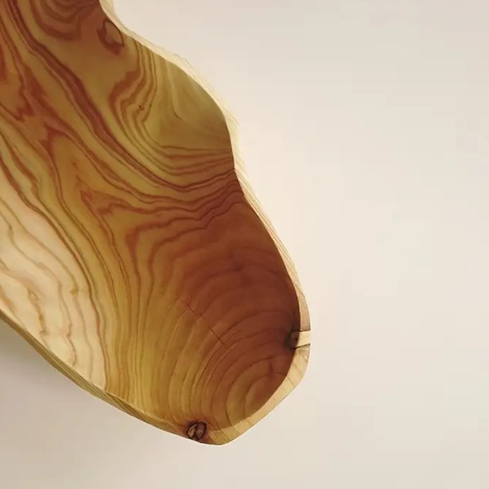 Mira Serving Fruit Tray - Rustic Wood, Natural Design