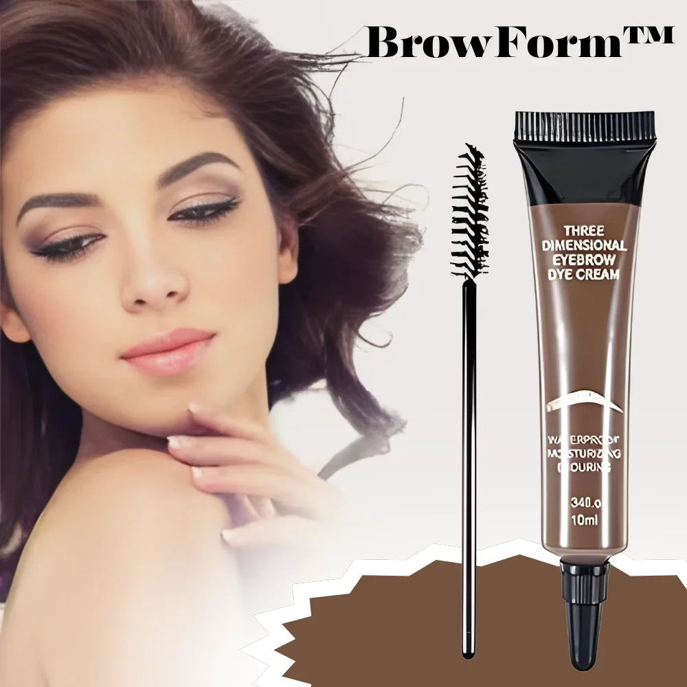 Eyebrow Cream Liner Tinted Natural Finish Brush Included