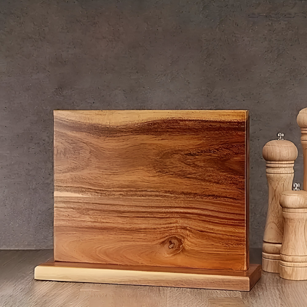 Liora Knife Holder - High-Quality Wood, Double-Sided Magnet