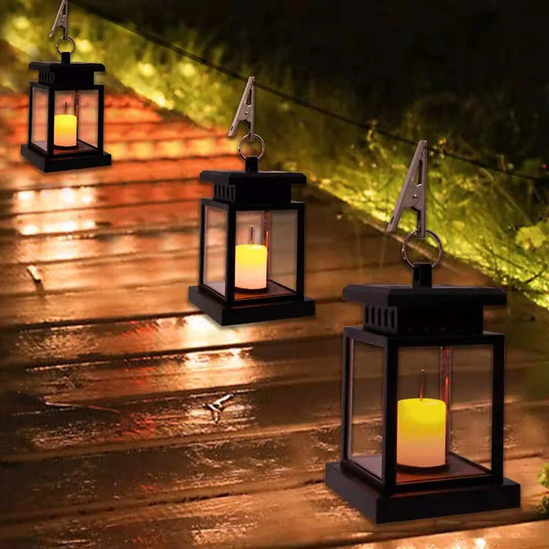Ortekor Elegant Outdoor Solar Lanterns with Warm Glow | Eco-Friendly Garden Lighting for Enchanting Ambiance