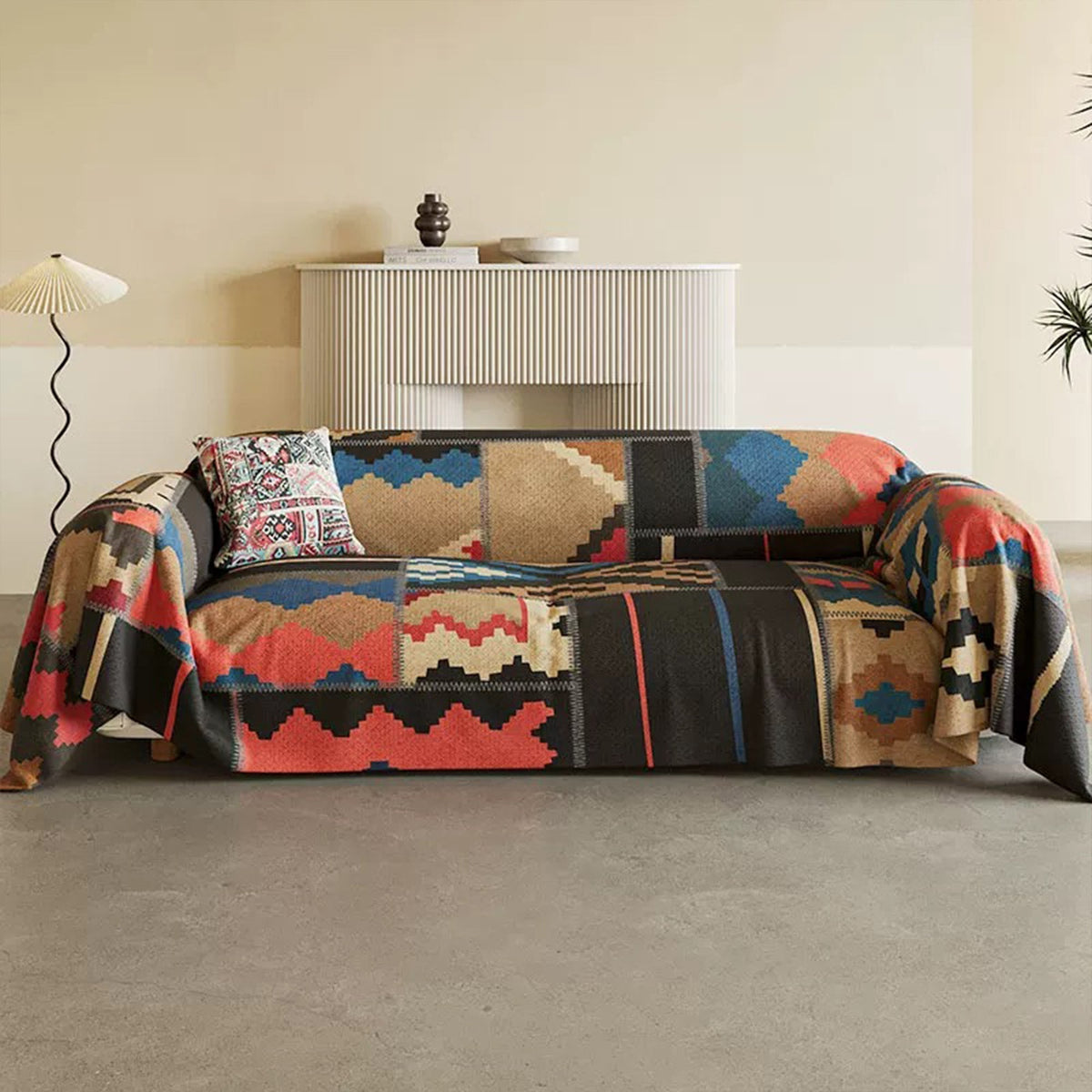 Sierra Sofa Cover - Southwestern Design, Durable Slipcover for Couches