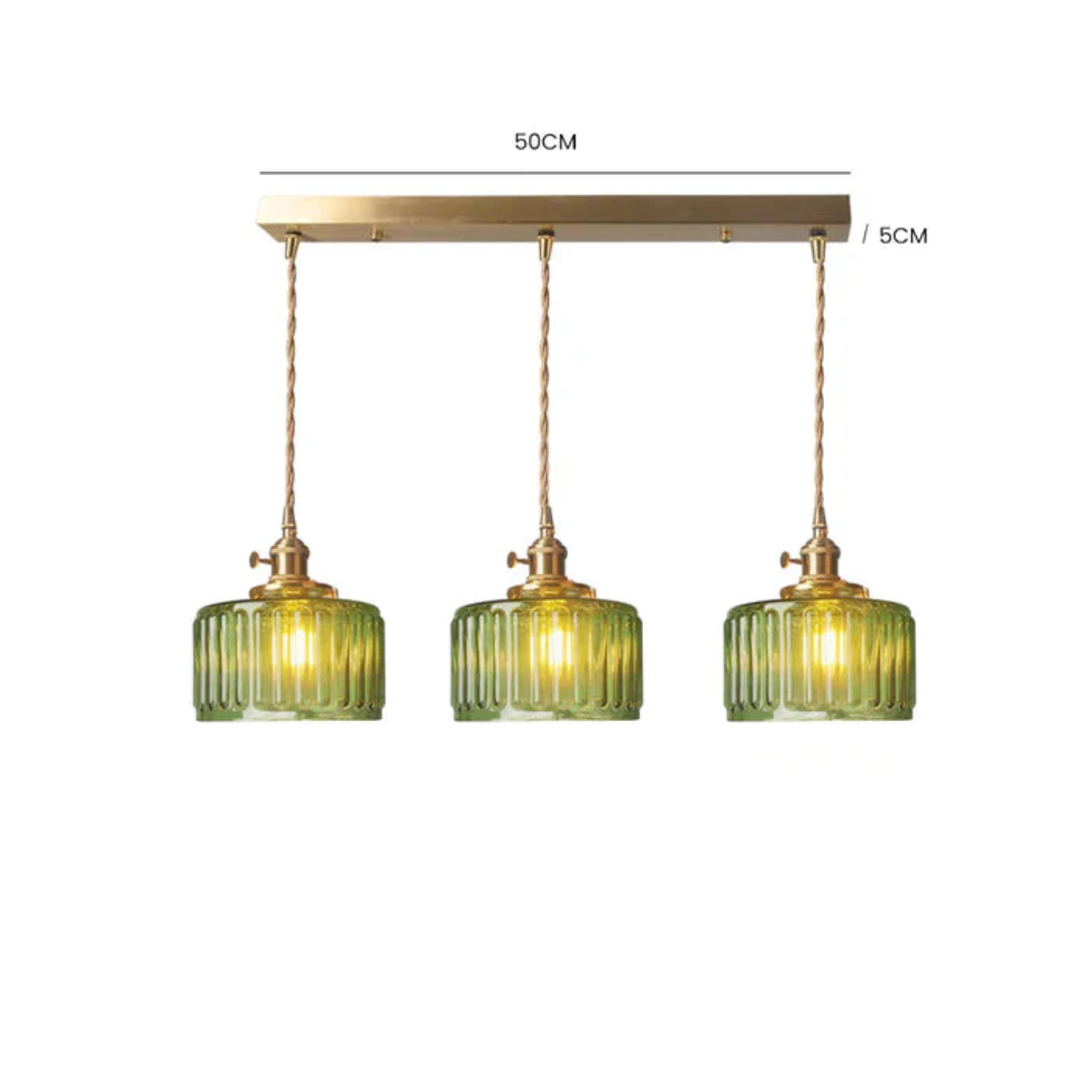 Adjustable Drop Ceiling Light with Textured Glass Shade E27 Socket for Kitchen Island Dining Room Counter Breakfast Bar Scandinavian Modern