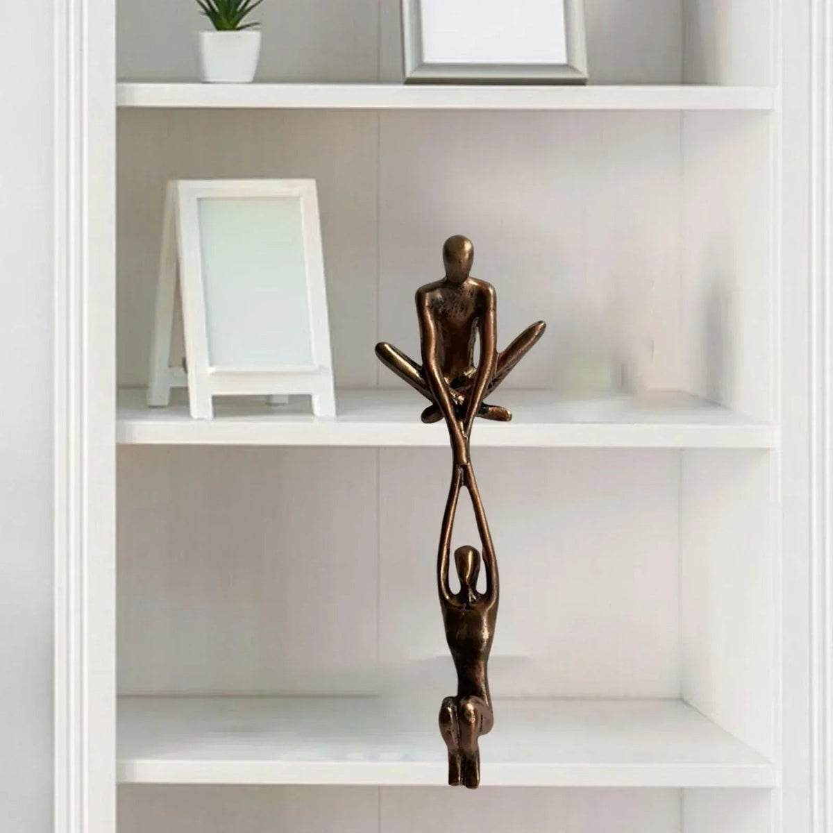 Sculpture for Home Decor, Eternal Love Sculpture, Small Resin Figurine, Home Decor Statue for Shelf and Desk