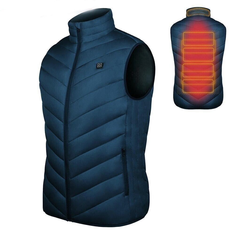 Electric Heated Vest with USB Warming Zones for Men & Women Winter Body Heat Therapy Jacket Soft Shell Thermal Waistcoat with Temperature