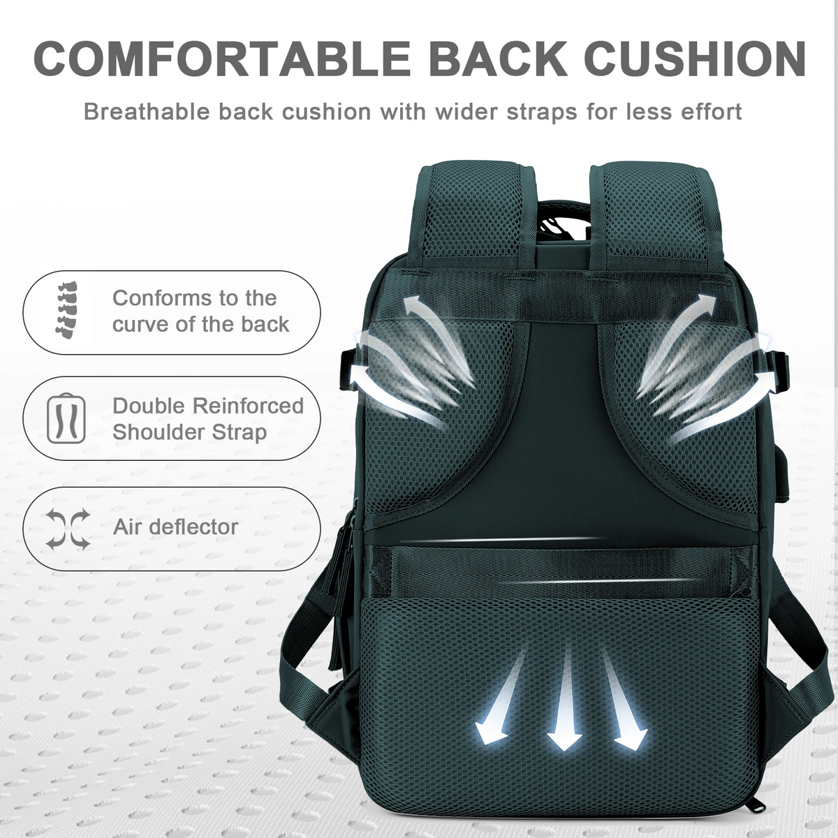 Traveler's Companion | Durable Backpack with USB Charging Port | Water-Resistant Design for Outdoor Adventures