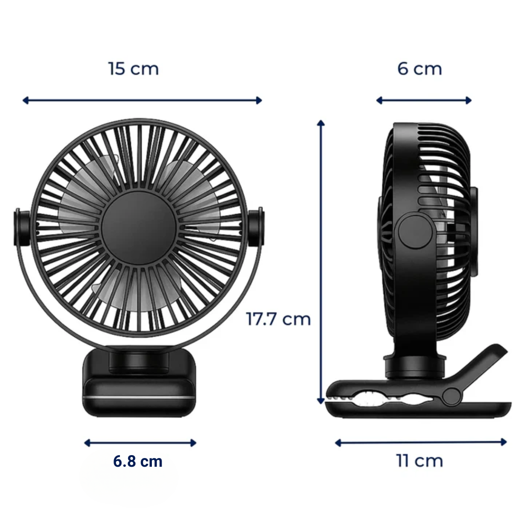 USB Desk Fan | Quiet Air Circulator with Long Battery Life | Perfect Cooling Solution for Home and Office