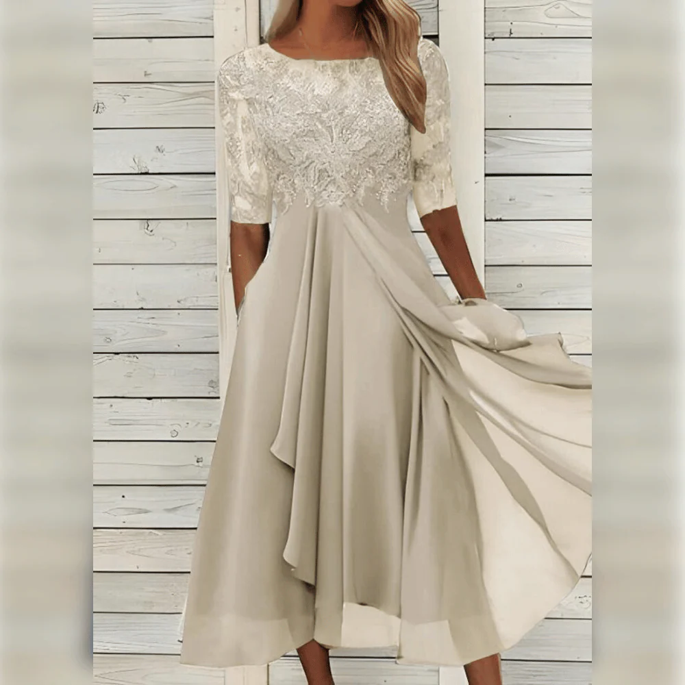 Women's Versatile Occasion Dress – Elegant Long-Sleeve Design for Weddings, Parties & Events in Multiple Colors