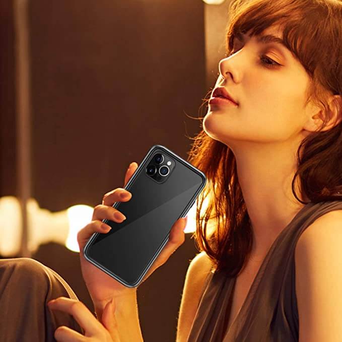 Magnetic Privacy Glass iPhone Case with 360° Drop Protection & Anti-Spy Screen