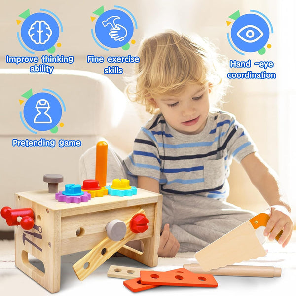 CRAFTARO – Wooden Kids Toolbox for Creative Learning and Hands-On Play