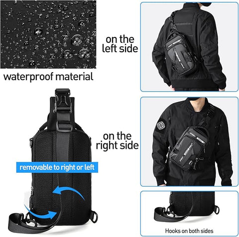 UrbanLite | Compact Crossbody Sling Backpack with Ample Storage | Lightweight Design for Travel and Everyday Use