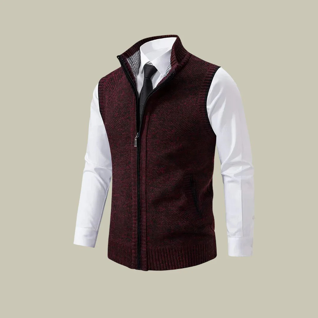 Men's Insulated Zip-Up Vest – Lightweight Layering Sleeveless Jacket for Fall Winter Spring | Tailored Fit Bodywarmer Gilet