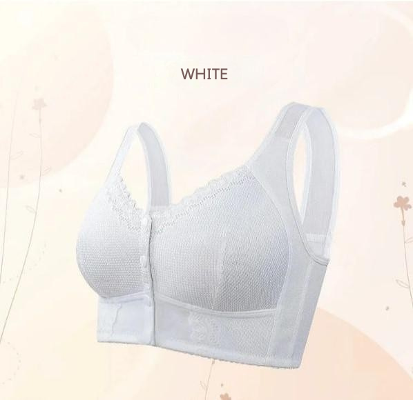 Cotton Front-Closure Wireless Support Bra for Women | Everyday Comfort Bralette with Easy Front Hook | Soft Breathable Full Coverage Bra | P