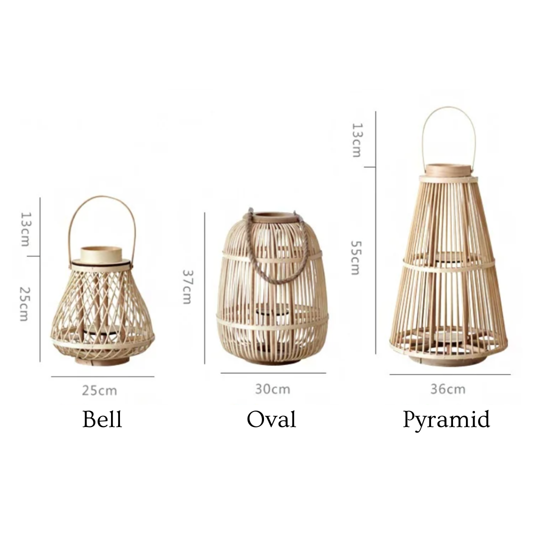 Battery-Operated Woven Lantern with LED Flameless Candle for Patio Gardens Tabletop Hanging Decor Cordless Indoor Outdoor Accent Light