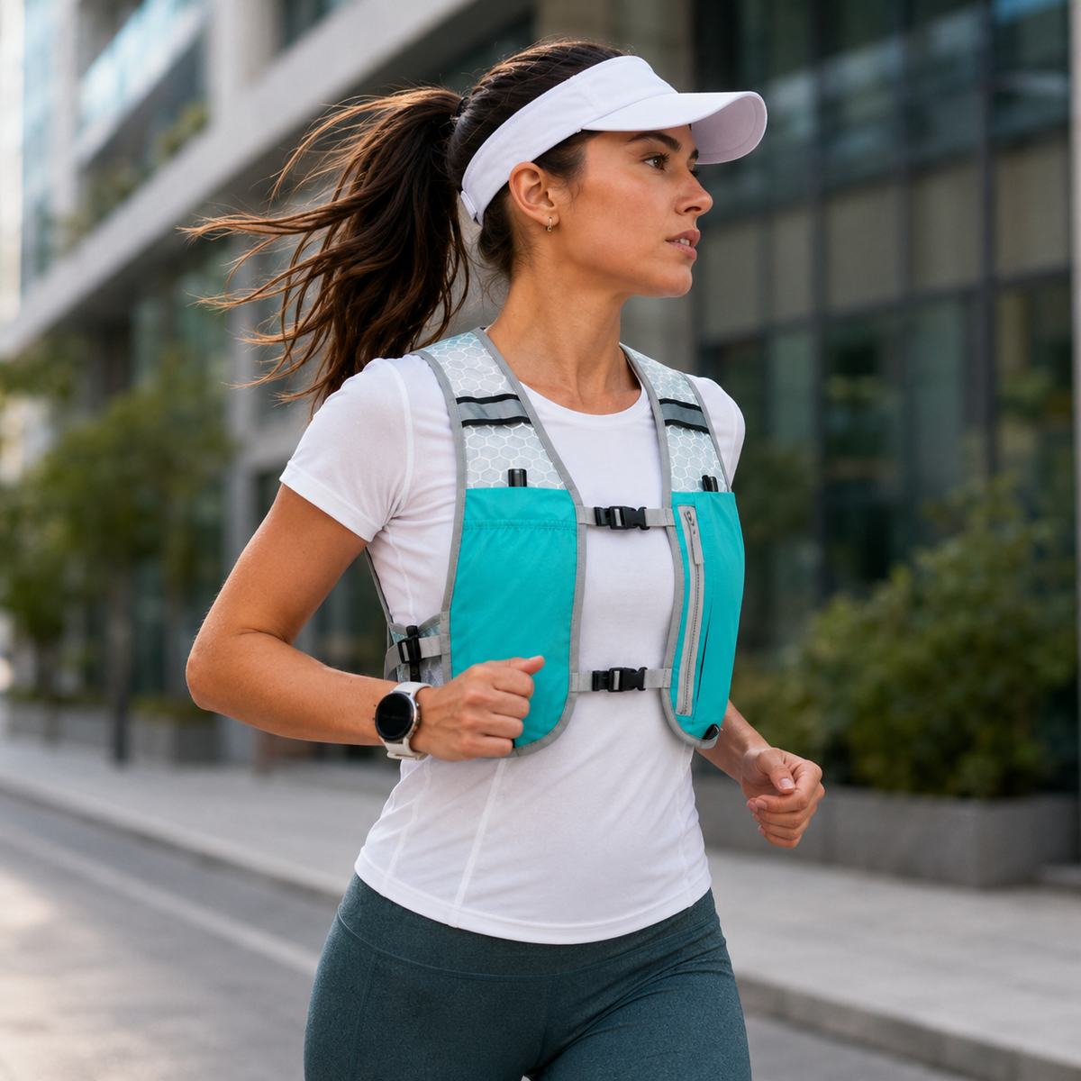 Running Hydration Vest 5L Lightweight Trail Pack with Multiple Pockets for Marathon Training