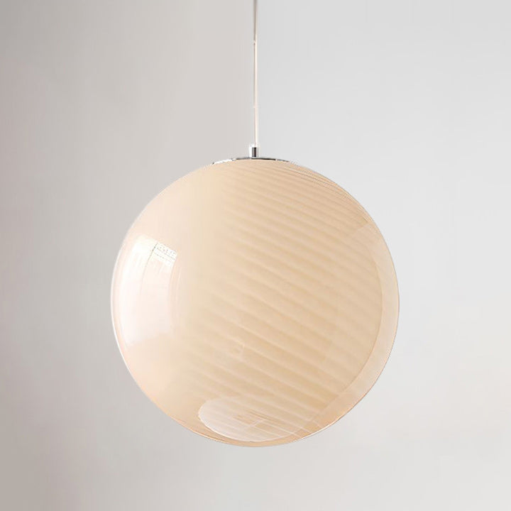 Candy Swirl Glass Pendant Lighting – Adjustable Height Stained Glass Hanging Light for Kitchen Island and Contemporary Decor
