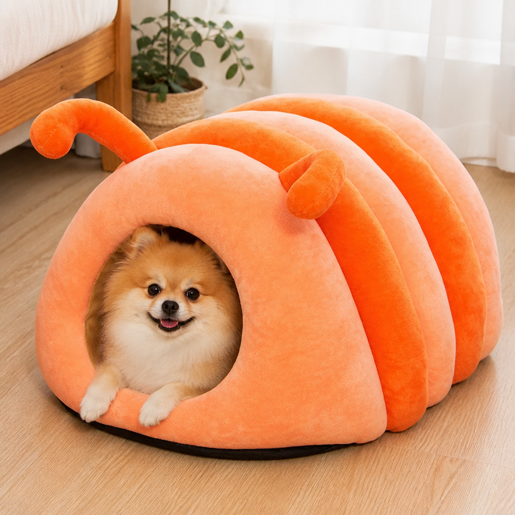 Ortekor Plush & Warm Semi-Enclosed Pet Bed (Indoor)