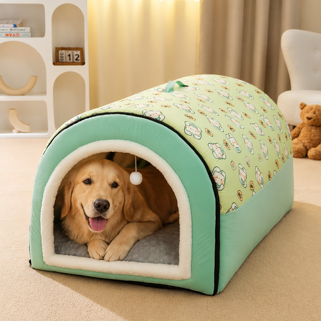 Ortekor Winter-Warm Plush & Washable Dog Bed