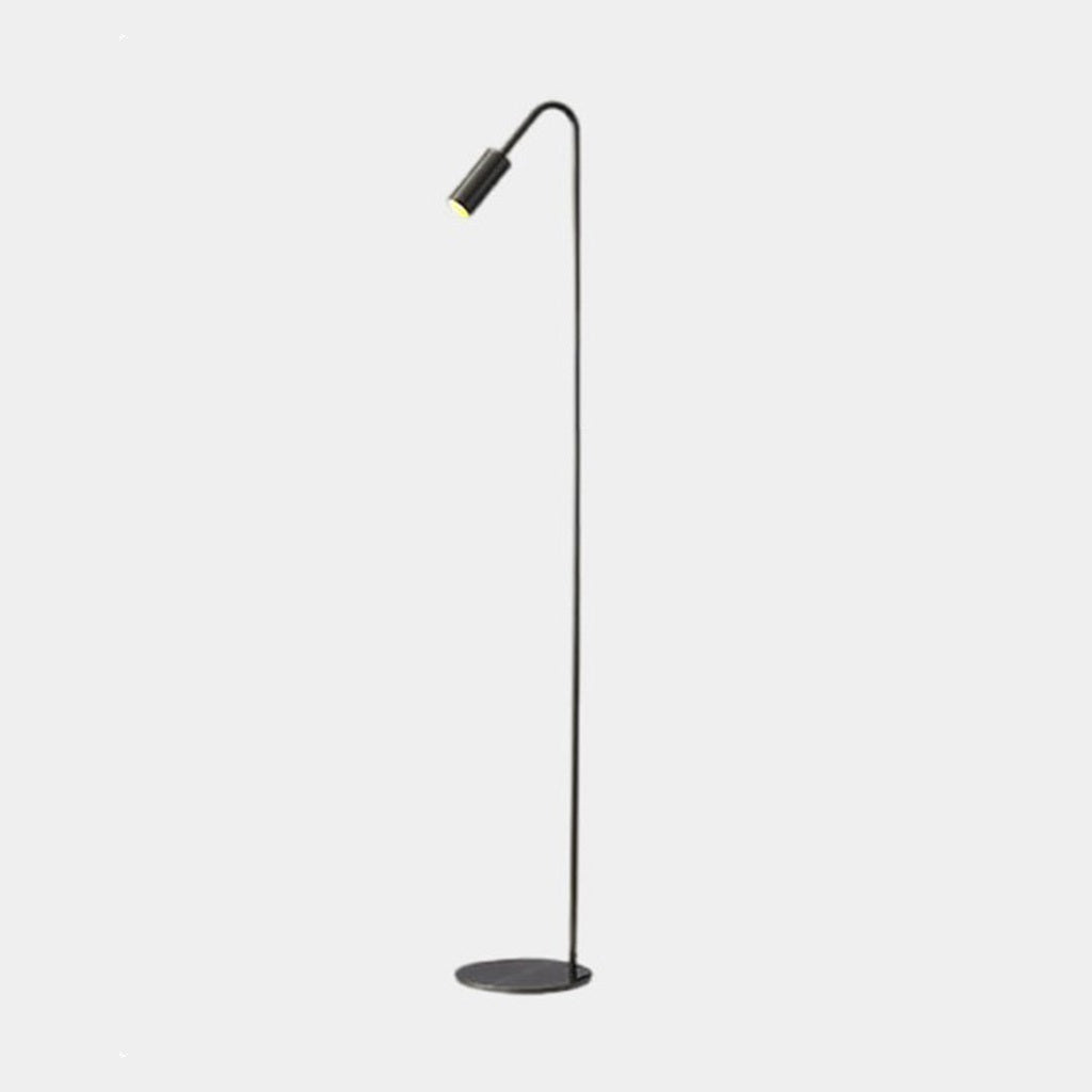 Arching Brass Spotlight Lamp with Adjustable LED Temperature 51 in Tall for Modern Homes Offices and Art Spaces