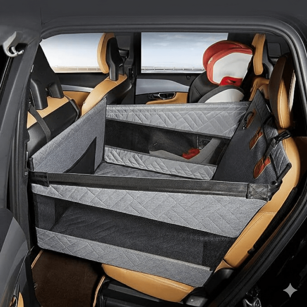 Ortekor | Waterproof Dog Car Mat with Memory Foam & Non-Slip Design | Universal Fit for Comfort and Protection