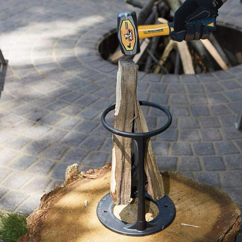 Effortless Wood Splitting Tool | Durable Carbon Steel Axe with Beveled Design | Safe Firewood Preparation for All Ages