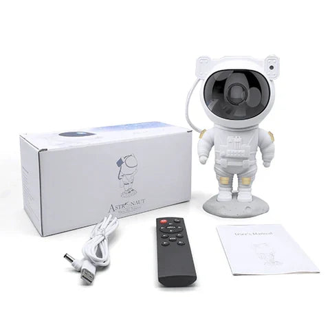 Astronaut Star Projector LED Night Light with Remote Control 8 Color Modes Rotating Head USB Powered for Bedroom Nursery Space Decor Kids Te