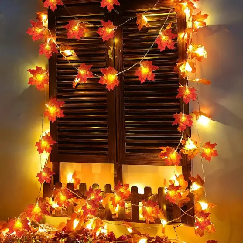 AutumnAura String Lights - Energy-Efficient LED, Autumn halloween Decor