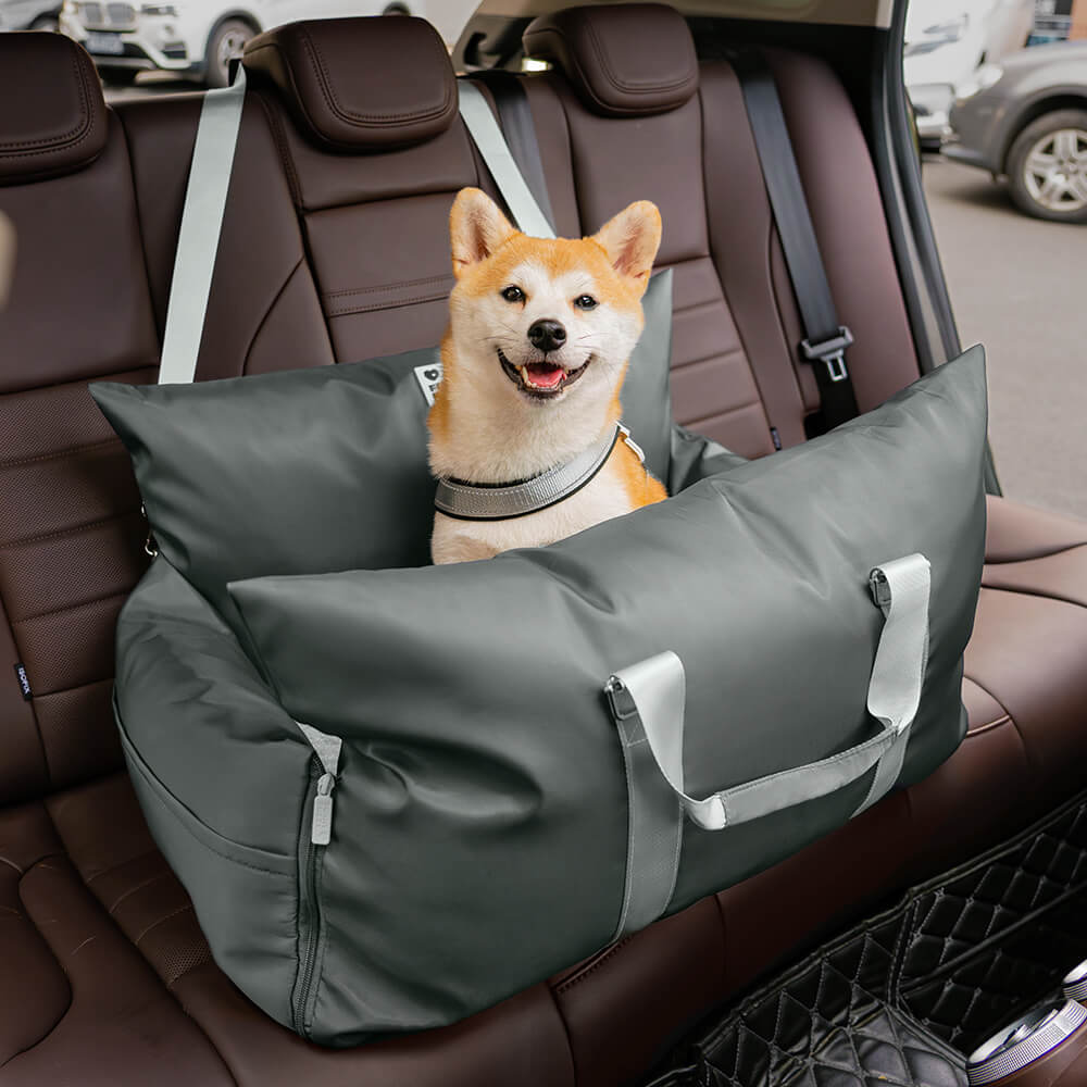 Comfort Pet | Dog Seat Bed with Adjustable Safety Belts & Non-Slip Base | Ideal for Travel and Home Use
