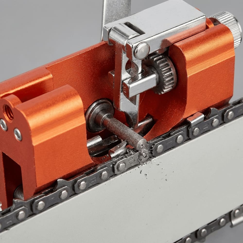 Compact Chainsaw Sharpener Tool, Durable Metal Construction