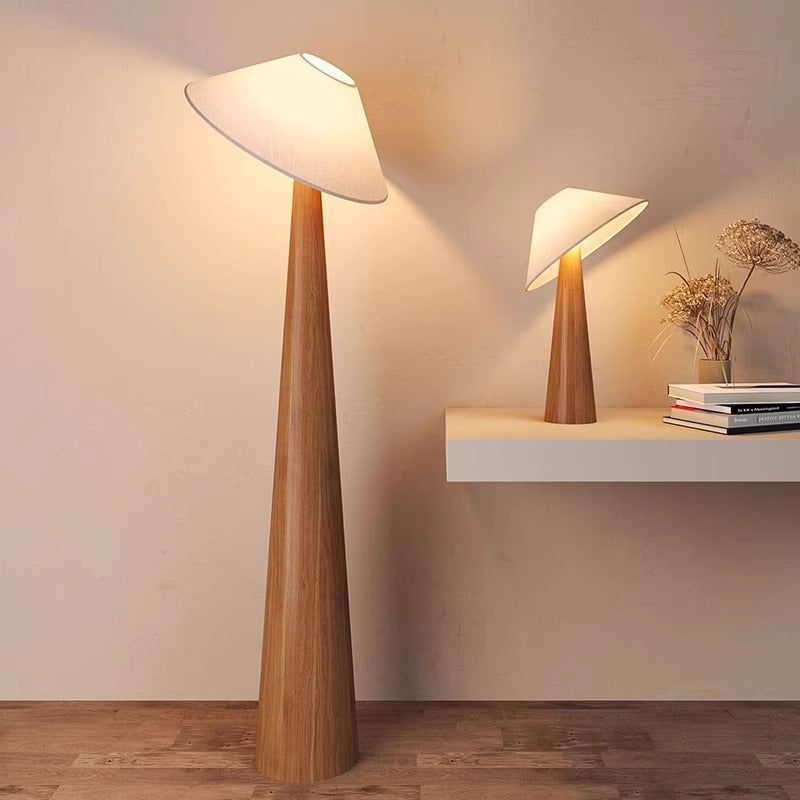 Japandi Floor and Table Lamp – Minimalist Design with Natural Elegance for Relaxing Spaces, Ideal for Living Room and Bedroom
