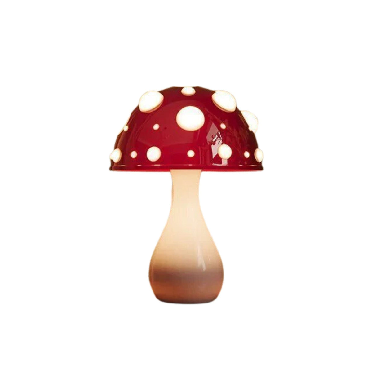 Mushroom Table Lamp Modern Desk Light Warm LED Glow Bedside Nightstand Accent Living Room Office Ambient Lighting Small Space Contemporary