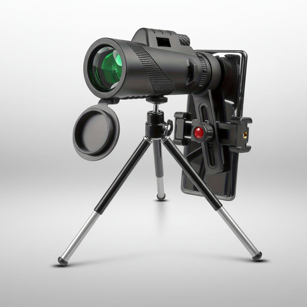Outdoor Explorer | Monocular Telescope with 8x Magnification & Phone Adapter | Compact Design for Bird Watching and Travel