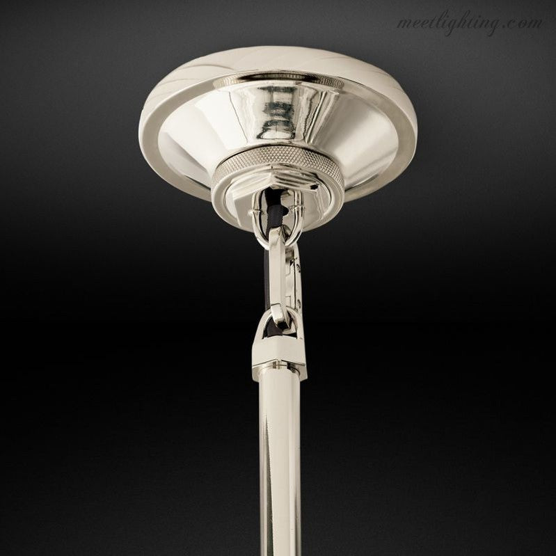 Industrial Glass Cylinder Hanging Light Fixture with Metal Frame & Edison Bulb for Kitchen Island Dining Room