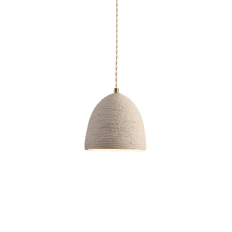 Industrial Concrete Hanging Light Fixture with Adjustable Cord for Kitchen Island Breakfast Bar Dining Area Counter Modern Gray Cement Suspe