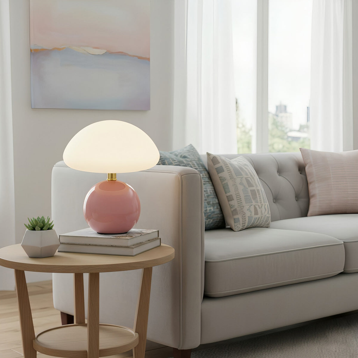 Nessino Table Lamp – Stylish Modern Desk Lamp with Warm Ambient Light for Bedroom and Living Room Decor