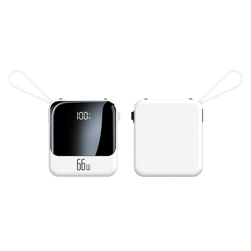 Powerbank | Portable Charging Solution with Smart Cable Management | Digital Display for Real-Time Monitoring