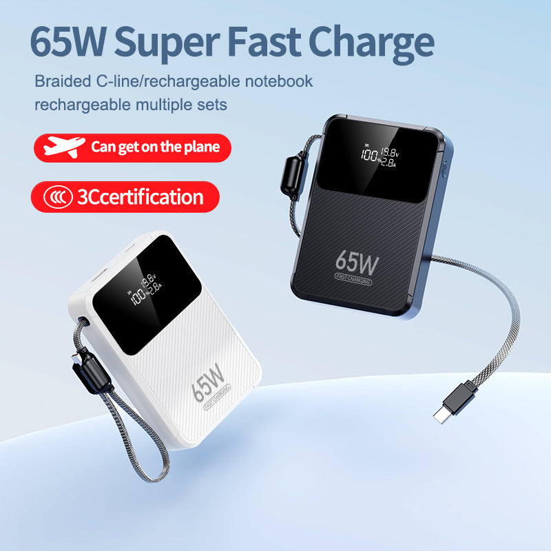Power Bank | 65W Portable Charger with Intelligent Fast Charging & Digital Display | Multi-Device Support for On-the-Go Power