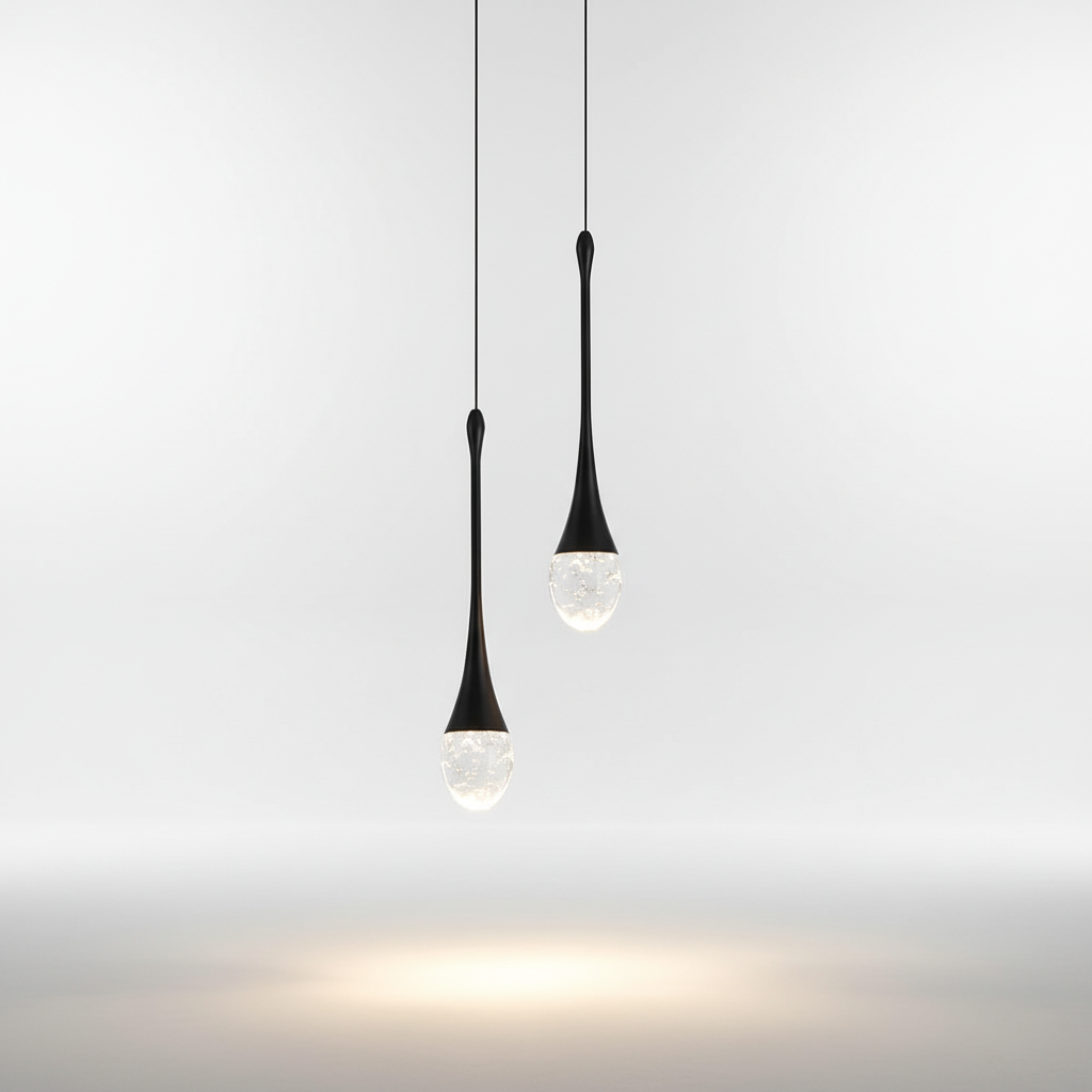 Tapered Glass Drop Ceiling Fixture 10 Inch Warm White Glow Adjustable Cord Hanging Light for Kitchen Island Dining Table Entryway Modern Hom