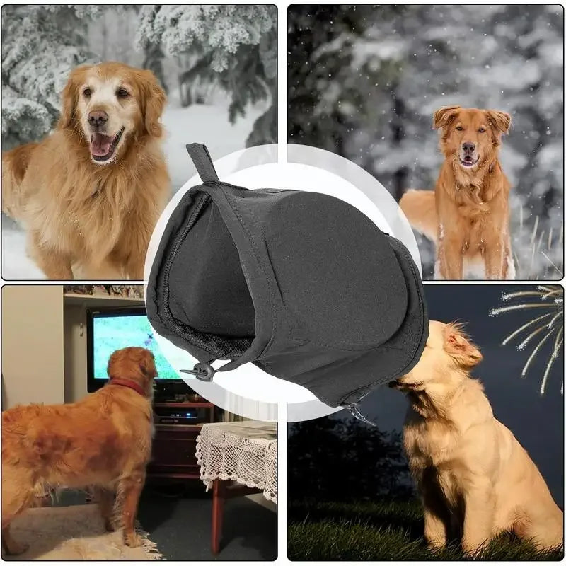 Canine Comfort | Noise Reducing Dog Ear Protectors with Adjustable Straps | Lightweight Earmuffs for Stress Relief