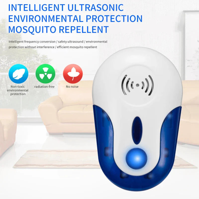 EcoGuard | Ultrasonic Pest Repeller for Insect Control with Safe Technology | Compact Design for Home Protection