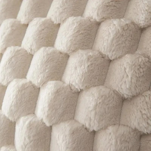 GRIDHAVEN – 3D Textured Pillowcase for Living Room Comfort