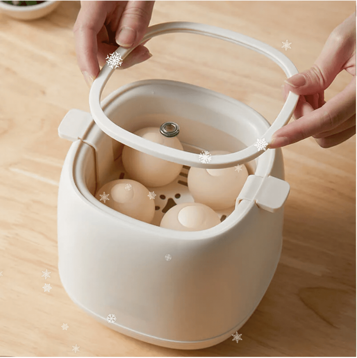 6-Mode Electric Egg Cooker – Automatic Hard Soft Medium Boiled Eggs for Breakfast Meal Prep Quick Kitchen Appliance