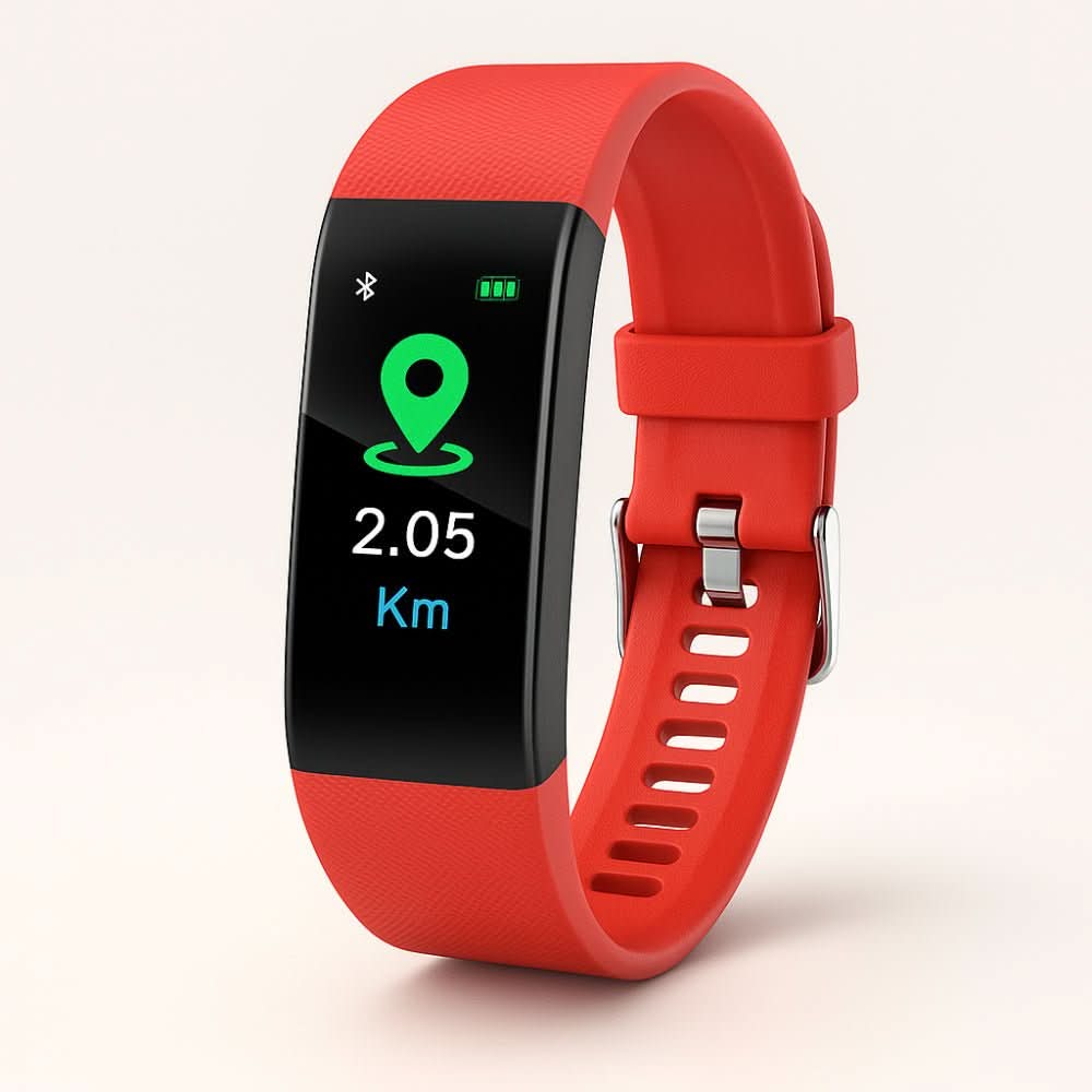 Health-Monitoring Smartwatch for Seniors with LED Display & Simple Interface for Daily Wellness Tracking