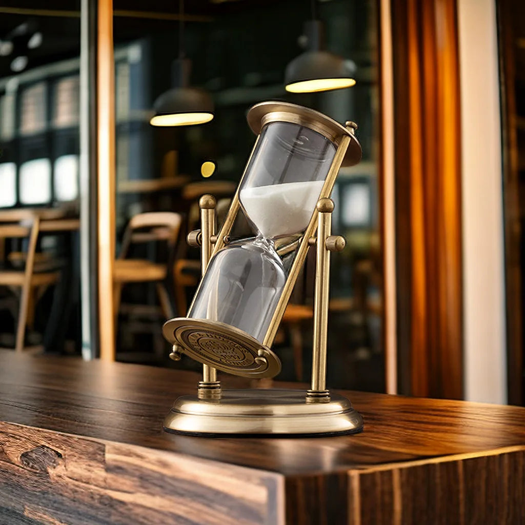 Serenité Hourglass – Elegant Glass Timer for Mindful Living and Stylish Decor