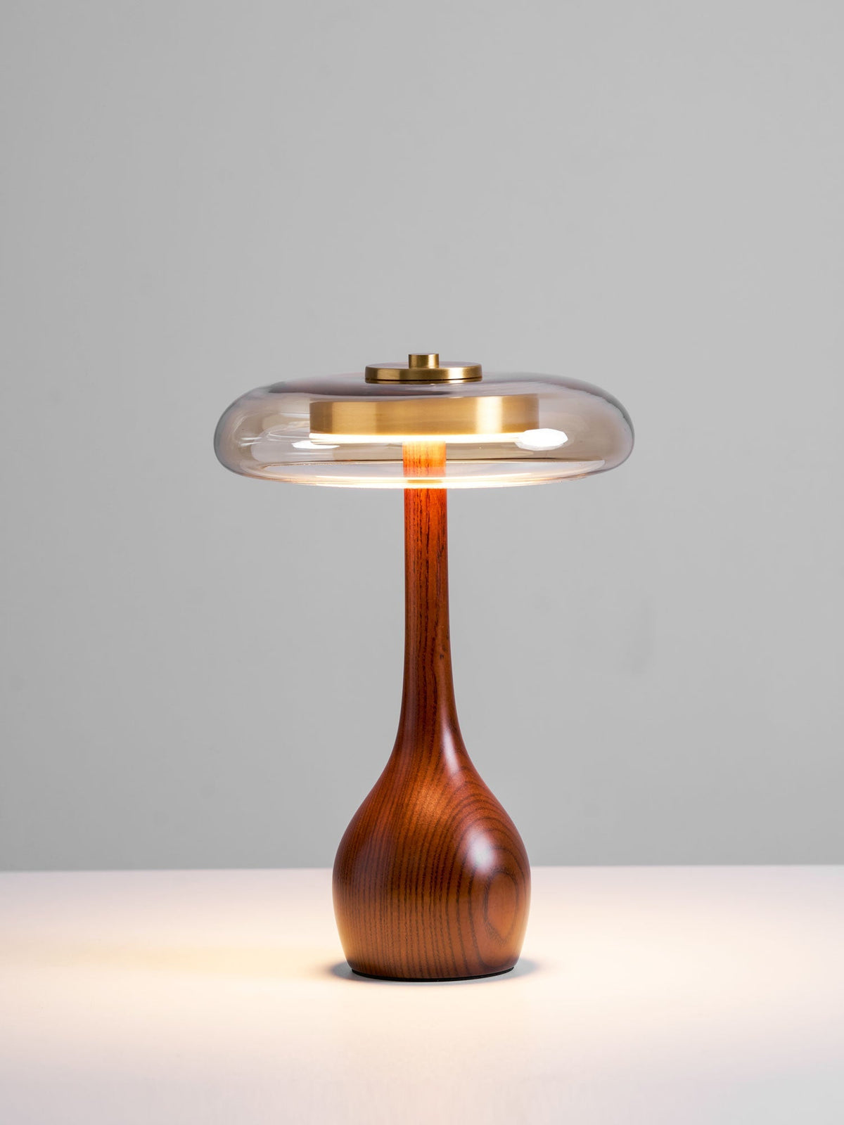 Desk Lamp with 3 Color Temperatures Glass and Brass LED Touch Light for Bedroom Office Nightstand Reading Warm Cool Neutral White 12W 10 Inc