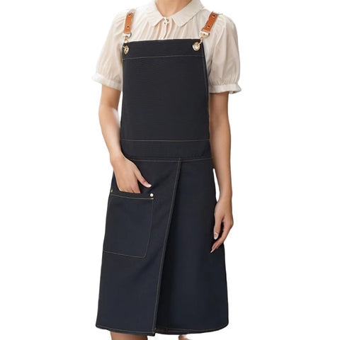 Lunara Chef Apron - Waterproof Canvas, Adjustable Straps and Pockets